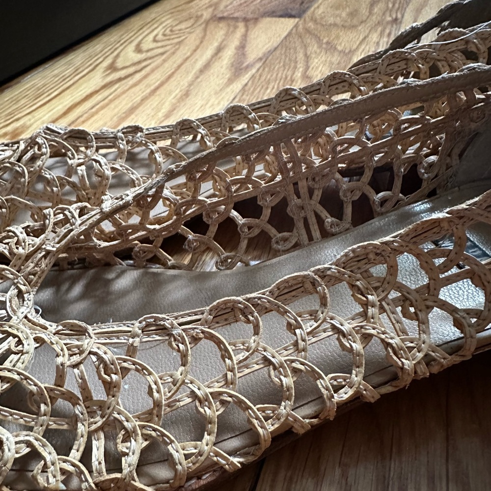 Vintage Stuart Weitzman Woven Leather Flats - Picture 3 of 9